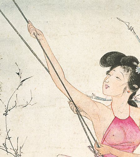 夹江县-胡也佛的仕女画和最知名的金瓶梅秘戏图